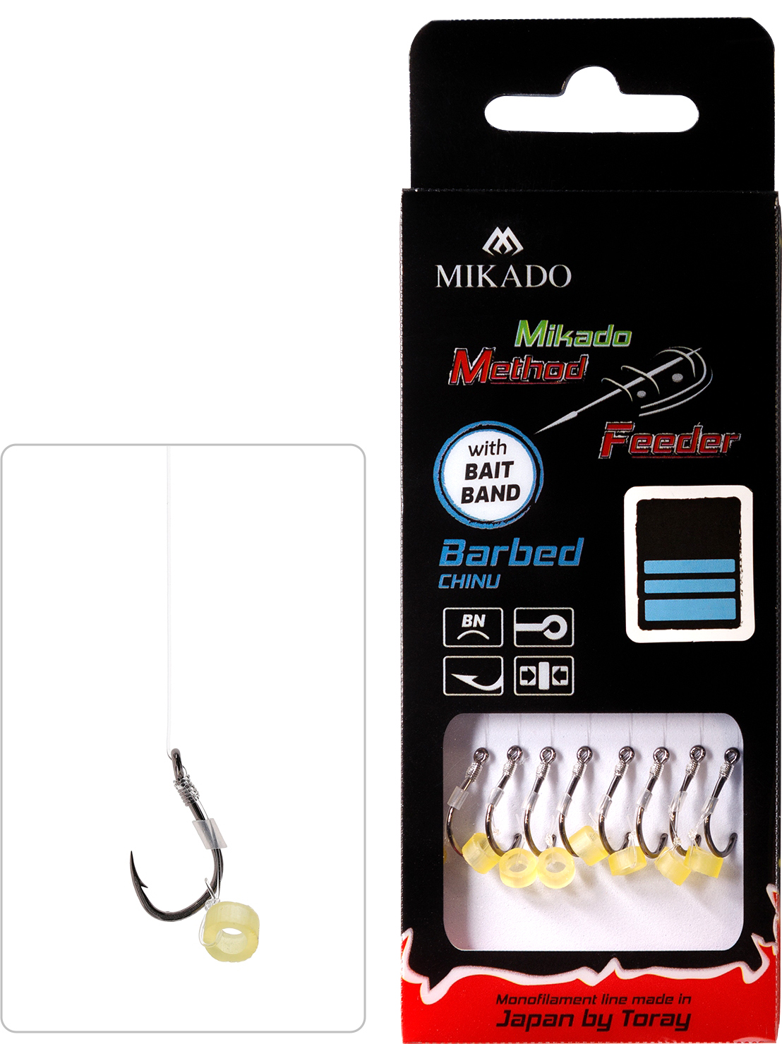 Bas de ligne Method Feeder Mikado — à gaine silicone, avec ardillon — photo 1